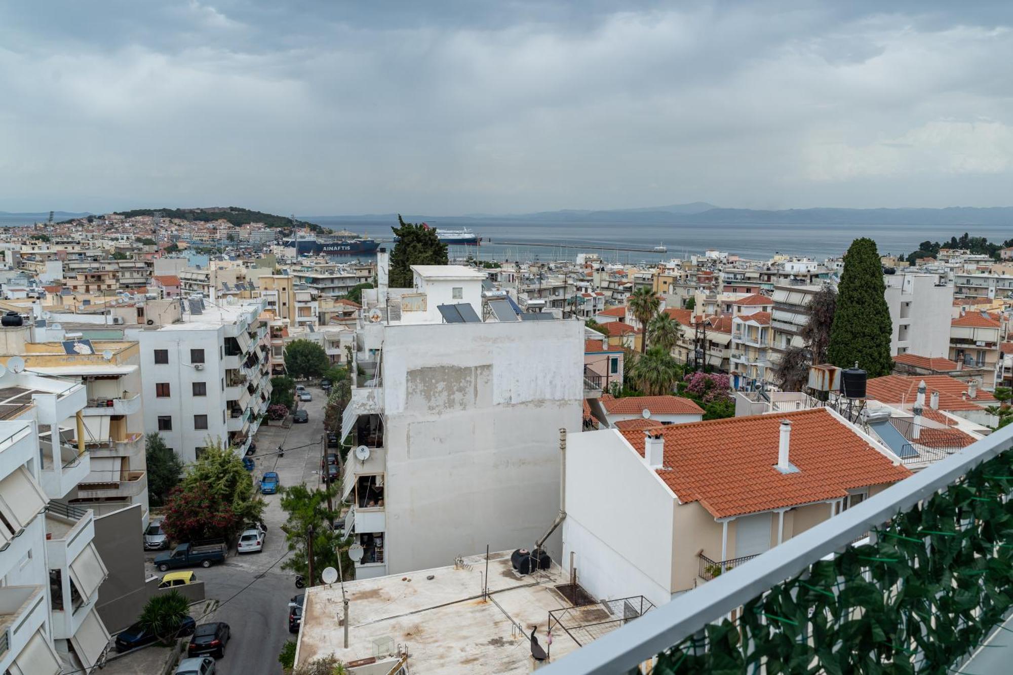 Loft Life Studio, With 360 View Of Mytilene Daire Dış mekan fotoğraf